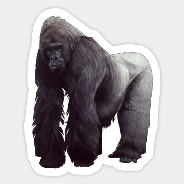 Gorilla Sticker by Atarial